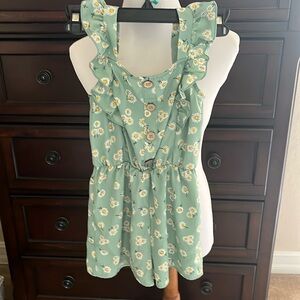 Girls floral romper